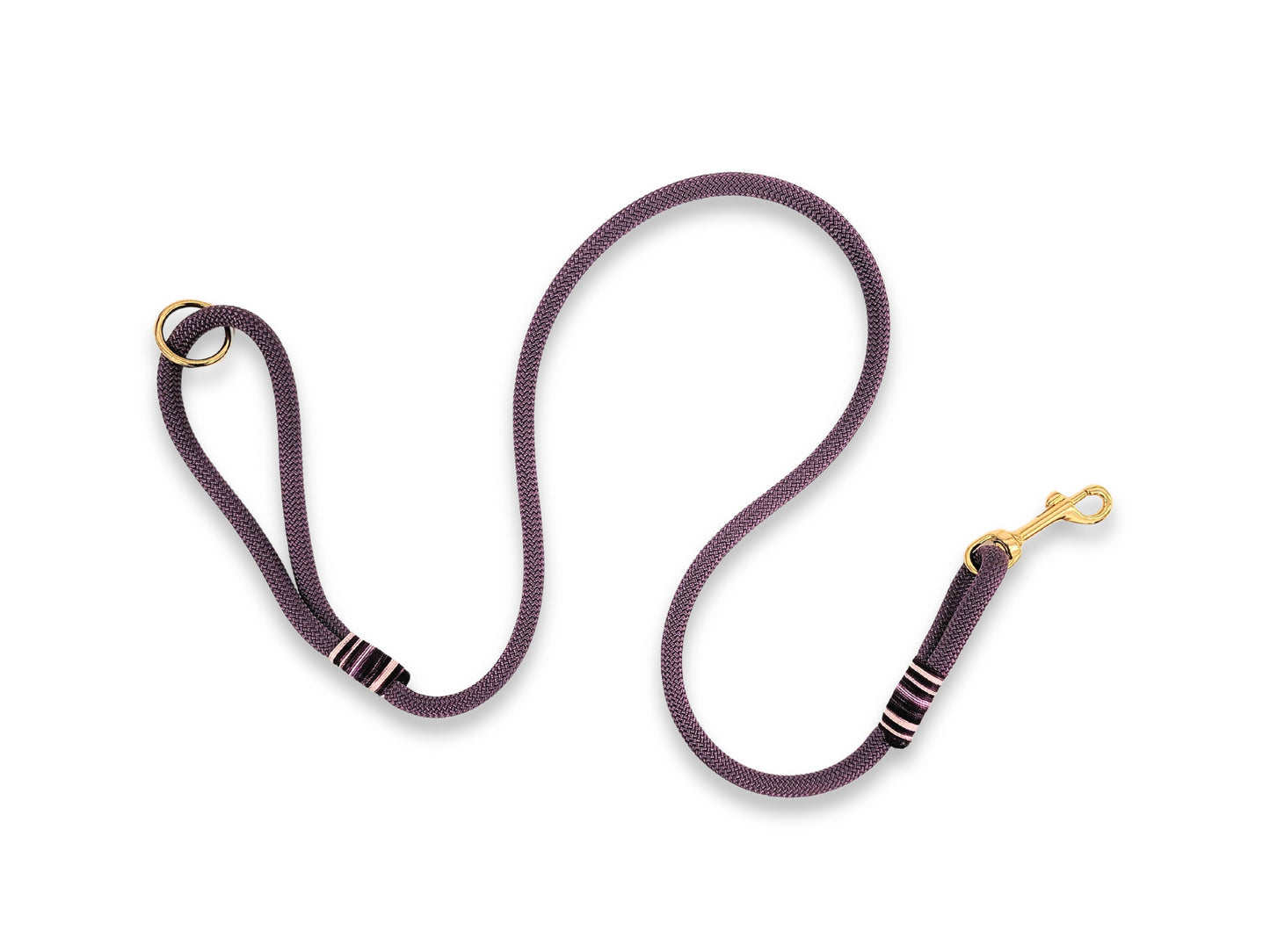 mauve rope matching dog lead
