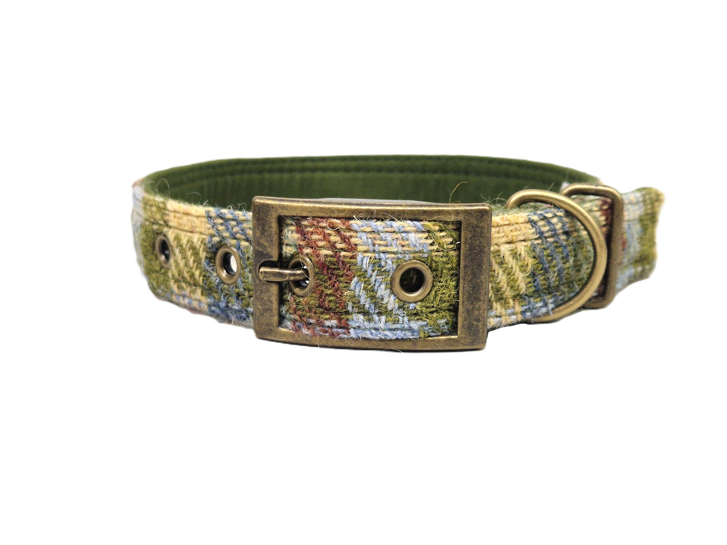 Moorland Country check Tweed Dog Collar