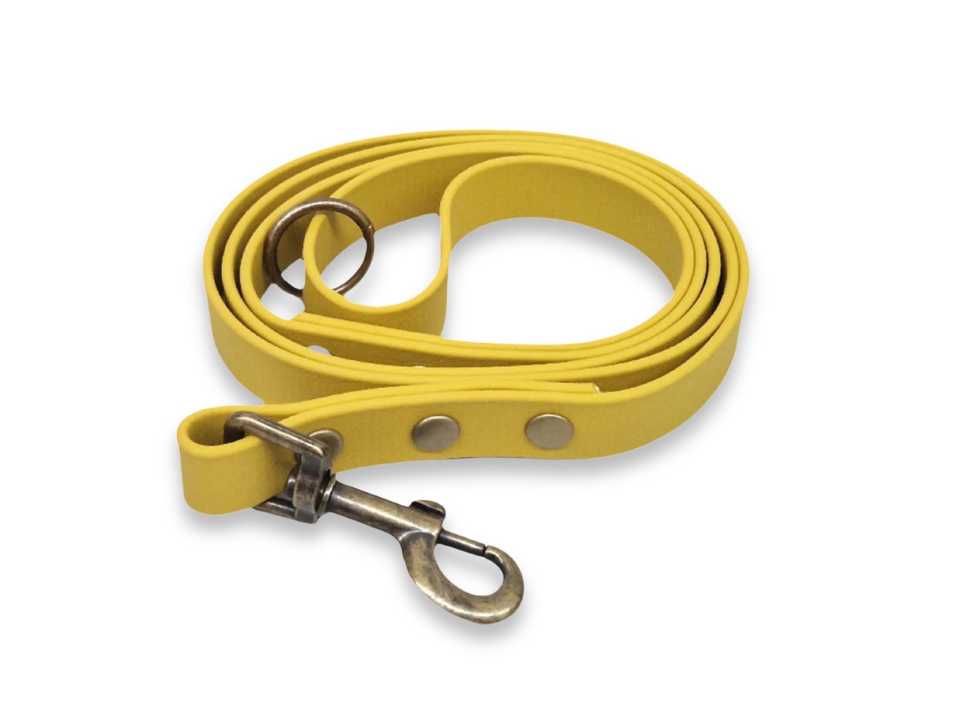 Mustard Waterproof Biothane Dog Lead Handmade in Yorkshire