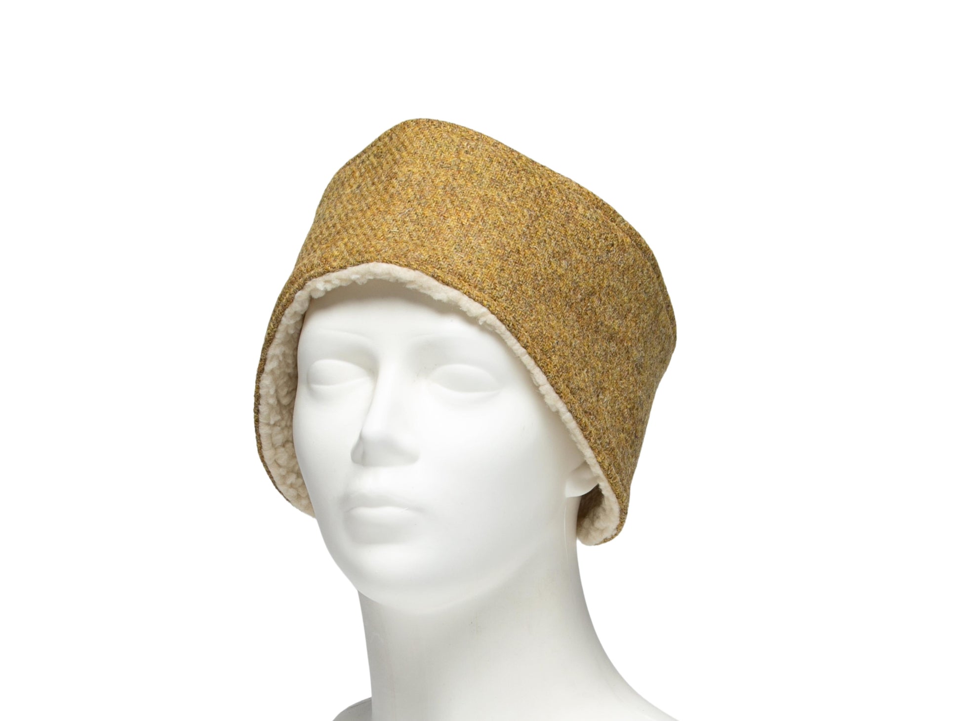 Mustard twill Harris Tweed ladies headband