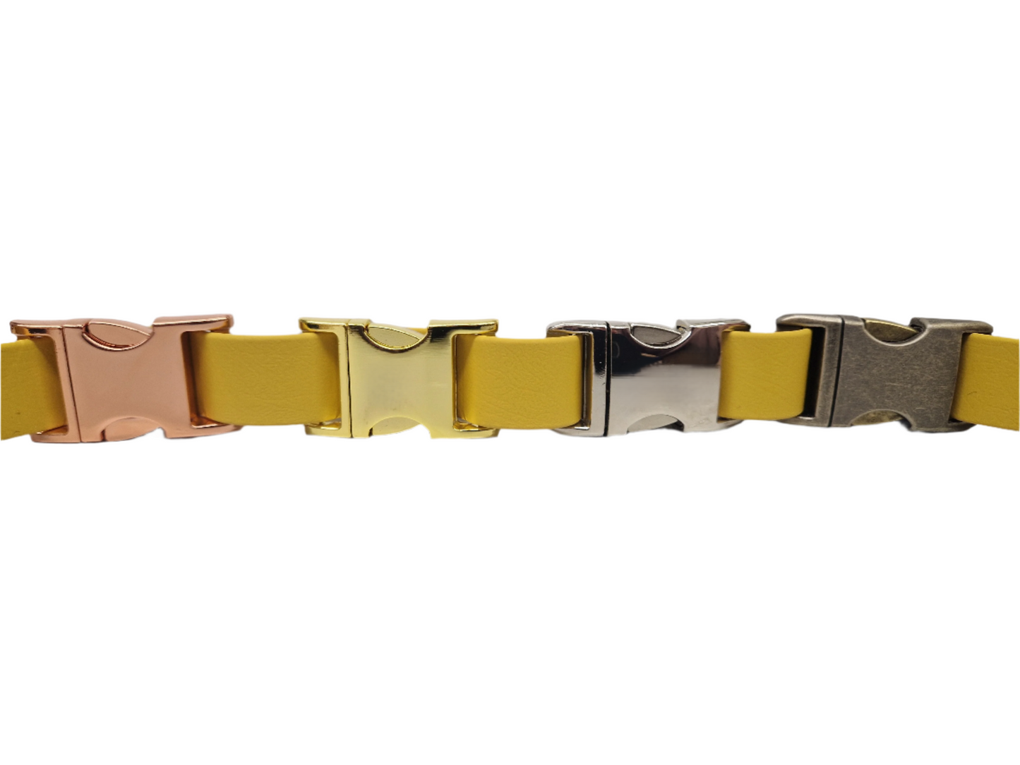 Mustard Waterproof Biothane Metal Clasp Dog Collar