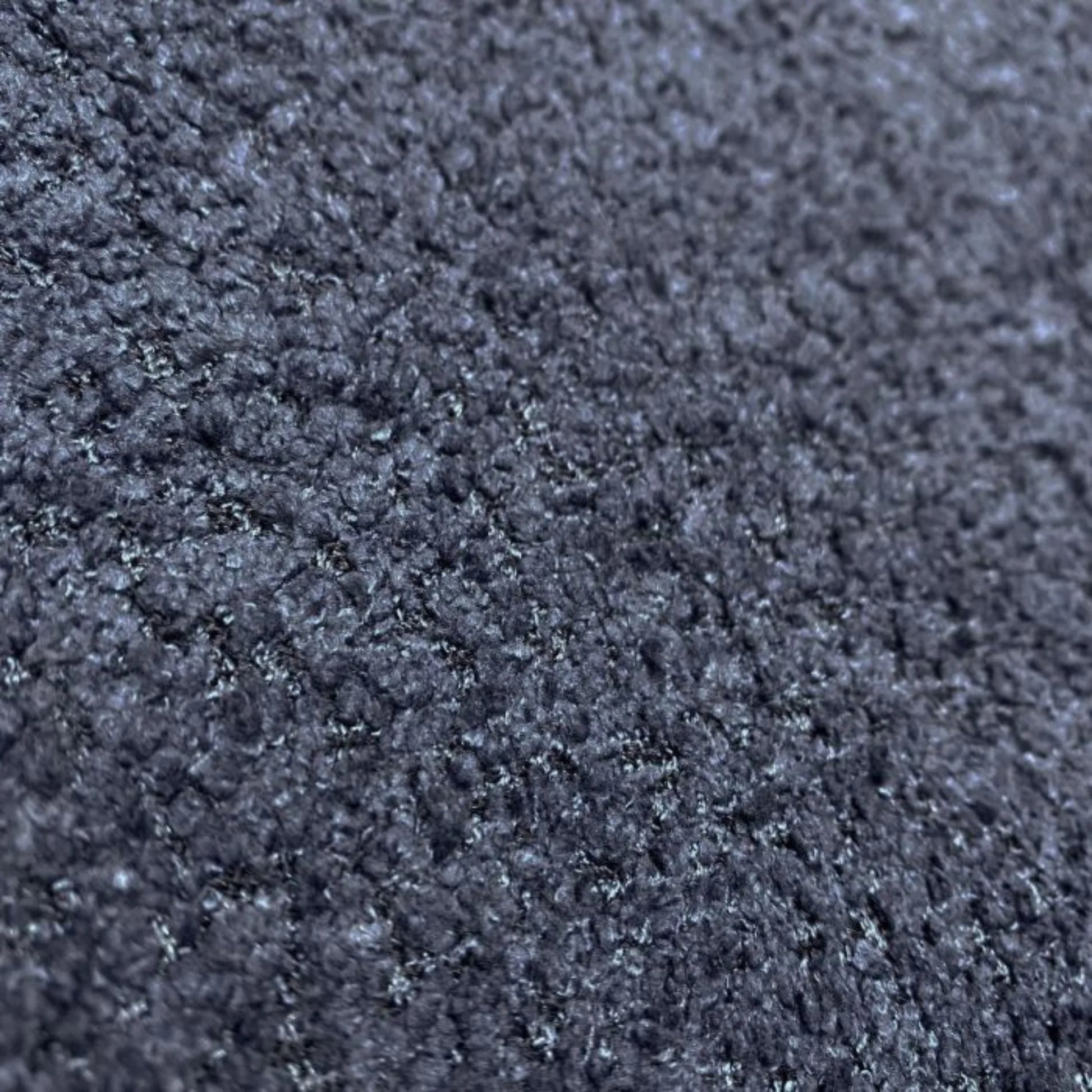 Close-up of dark blue textured fabric