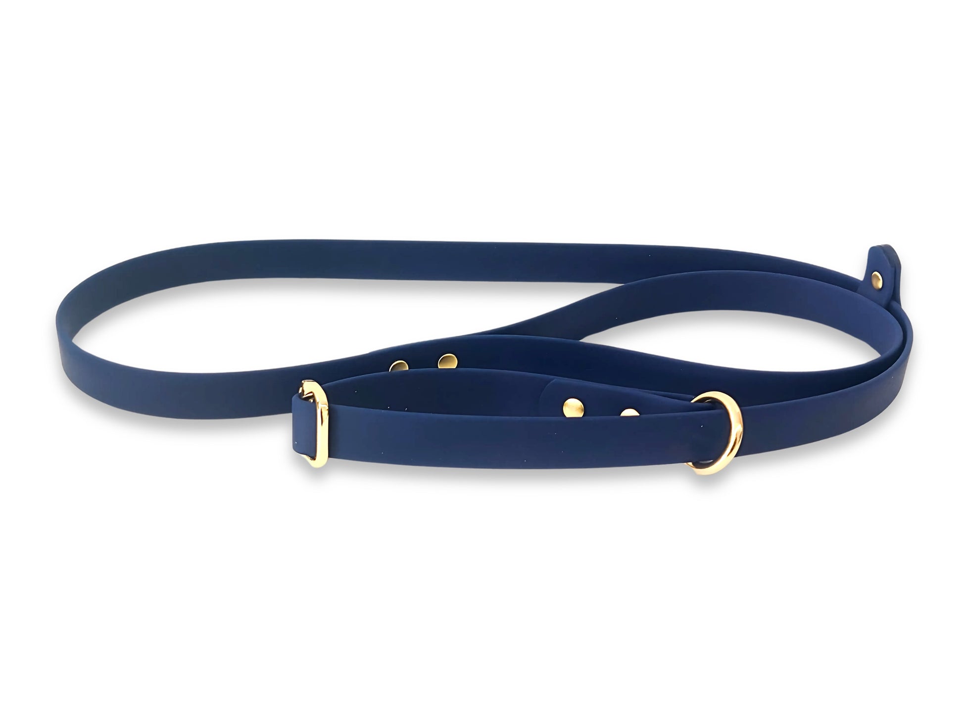 Navy waterproof Biothane dog slip lead, handmade in the UK and built to last