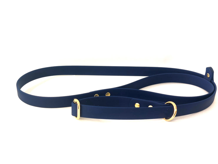 Navy Waterproof Biothane Dog Slip Lead Handmade in Yorkshire