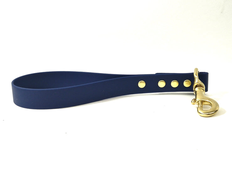 Navy Waterproof Biothane Traffic Handle Handmade in Yorkshire