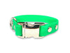 Neon Green Small Breed Waterproof Biothane Dog Collar 21cm to 28cm Neck