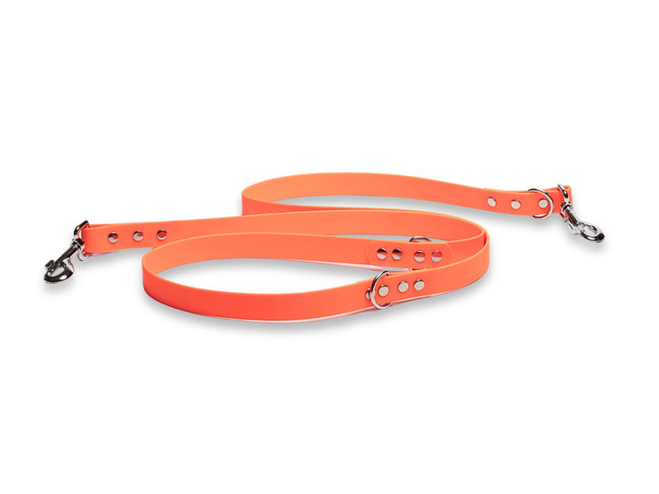 High-Visibility Orange Biothane Dog Lead – Waterproof & Handmade in UK