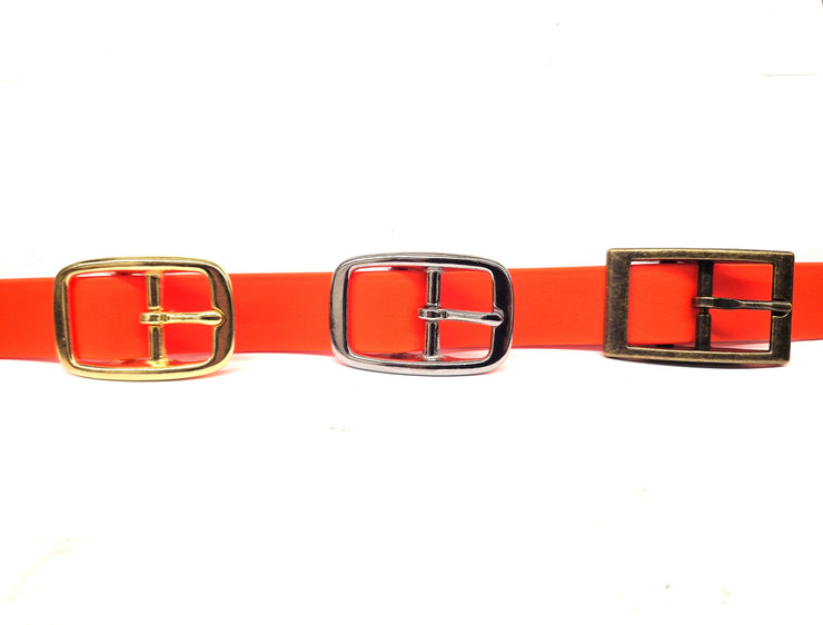 Neon Orange Waterproof Biothane Buckle Dog Collar