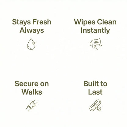 Olive Waterproof Biothane Metal Clasp Dog Collar