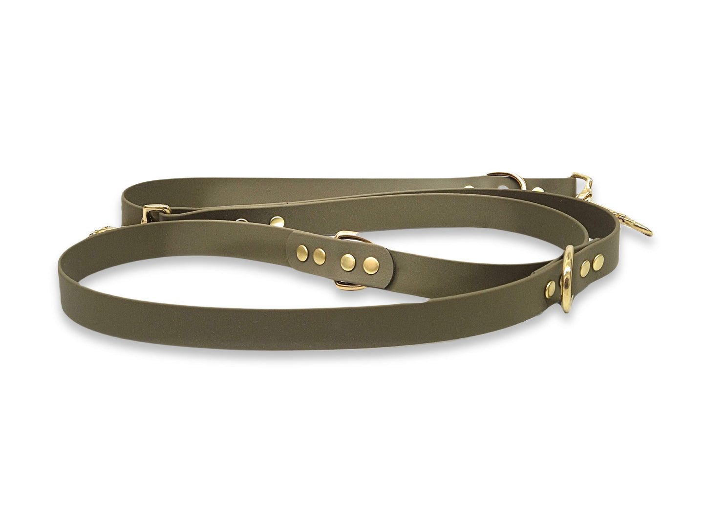 Olive Dog Training Lead – Adjustable Waterproof Leash for Working Dogs