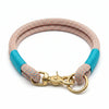 Orange & Blue Handmade Rope Dog Collar with Whipping