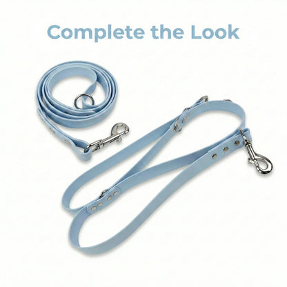 Pastel Blue Waterproof Biothane Buckle Dog Collar - Collared Creatures LTD