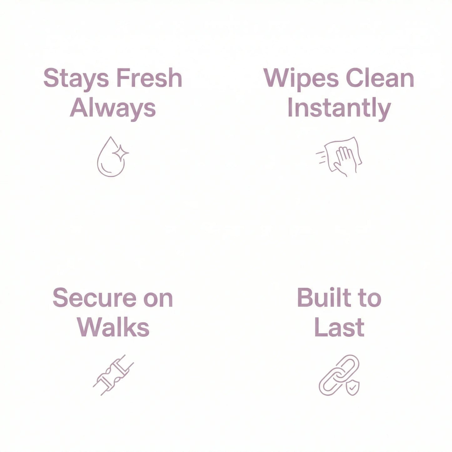 Pastel Pink Waterproof Biothane Metal Clasp Dog Collar