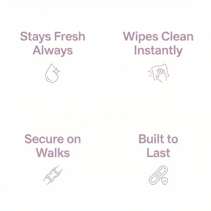 Pastel Pink Waterproof Biothane Metal Clasp Dog Collar