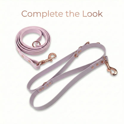 Pastel Pink Waterproof Biothane Metal Clasp Dog Collar