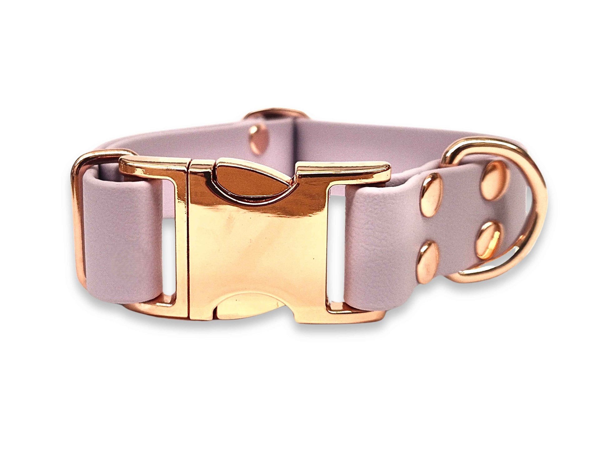 Pastel Pink Biothane dog collar with metal clasp – water-resistant, wipe-clean and mould-resistant – by Collared Creatures
