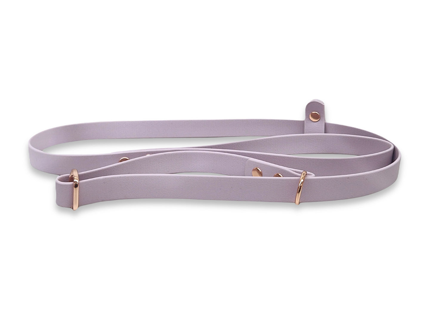 Pastel Pink waterproof Biothane dog slip lead with soft grip and wipe-clean surface