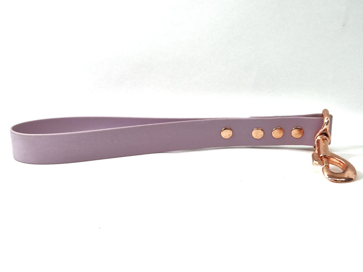 Pastel Pink Waterproof Biothane Traffic Handle Handmade in Yorkshire