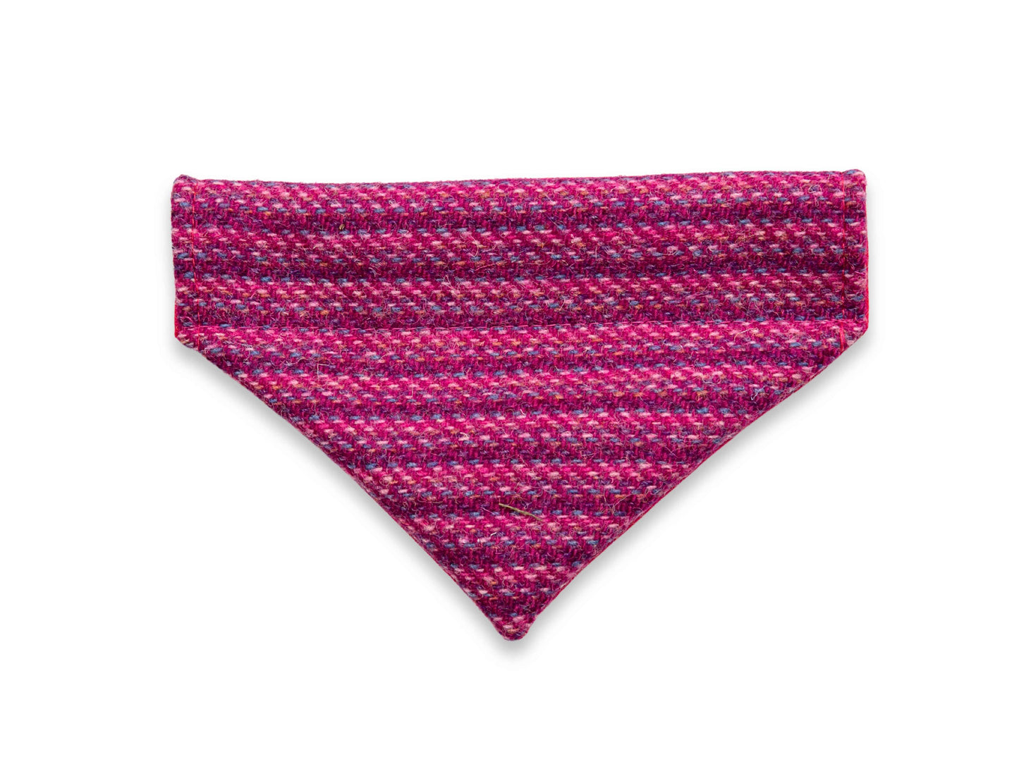 Pink Koana Harris Tweed dog bandana