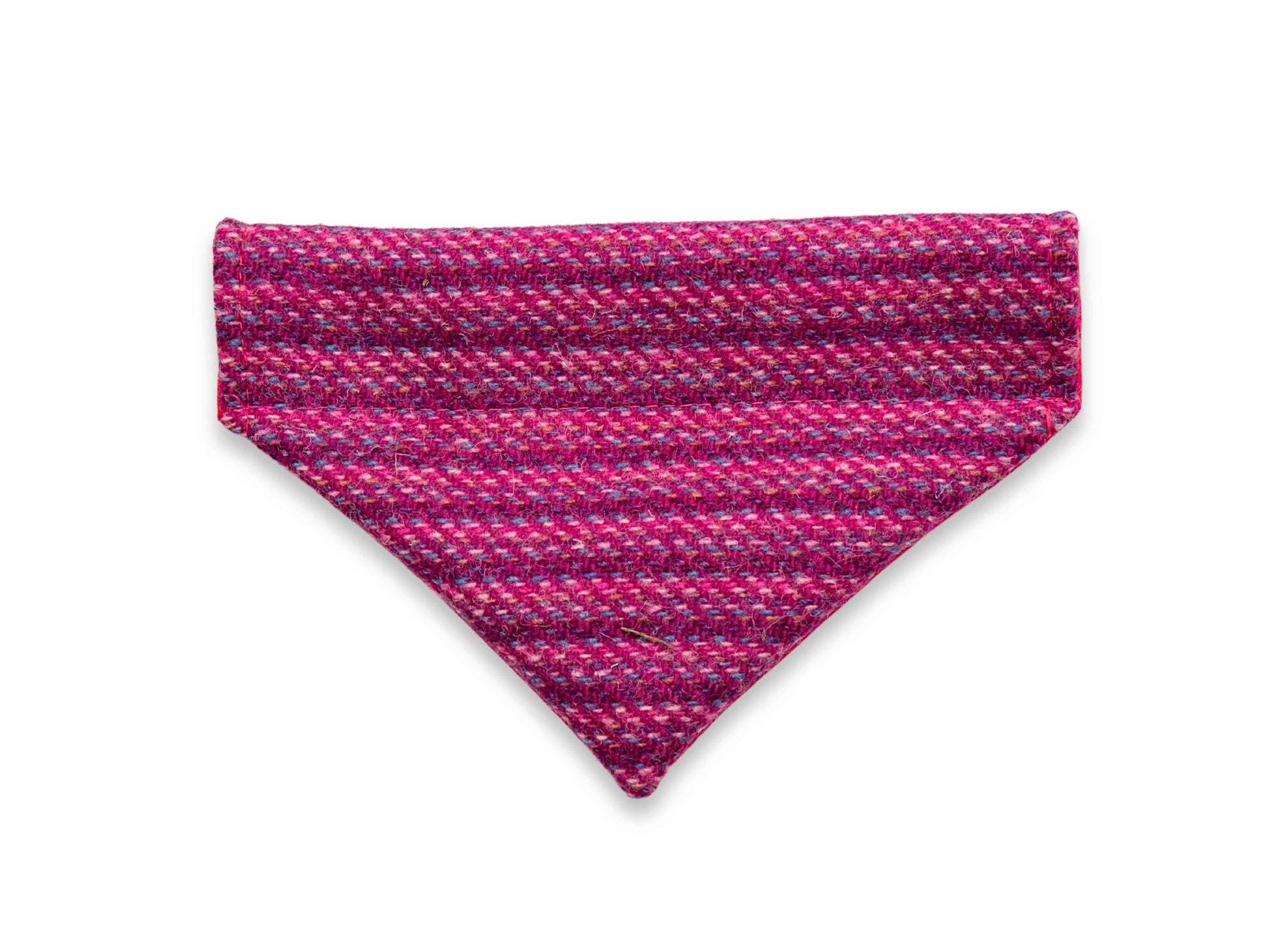 Pink Koana Harris Tweed dog bandana