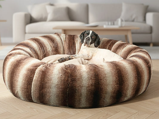 X-Large Brown Luxury Deluxe Donut Dog Bed 40% OFF