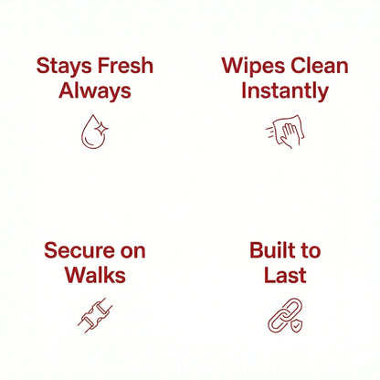 Red Waterproof Biothane Metal Clasp Dog Collar - Collared Creatures LTD