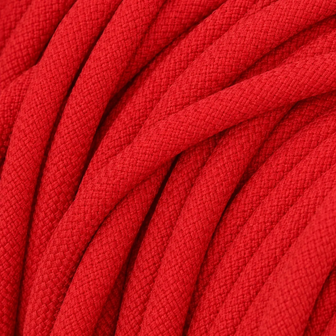 Vibrant Red Handmade Rope Slip or Clip Lead