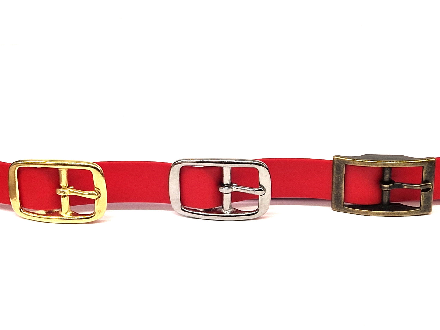 Black & Red Multicolour Waterproof Biothane Buckle Dog Collar