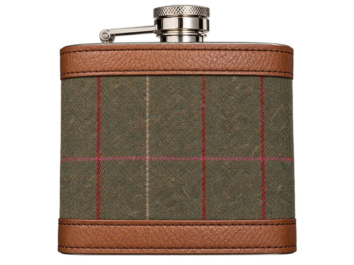 Abraham Moon Rosa Myrtle Wool Hip Flask Gift Set