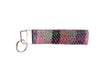 Amethyst & Rose check Luxury Harris Tweed Keyring | Key Fob