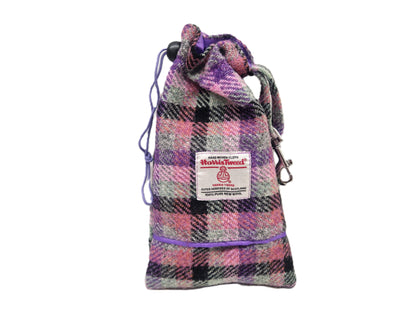 rose & amethyst harris tweed treat bag