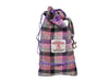 Rose & Amethyst Harris Tweed Treat Bag With Built-In Poop Bag Dispenser