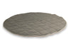 Luxury Grey Teddy Fur Deluxe Cocoon Round Blanket
