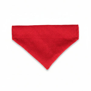 Simply red Harris Tweed dog bandana