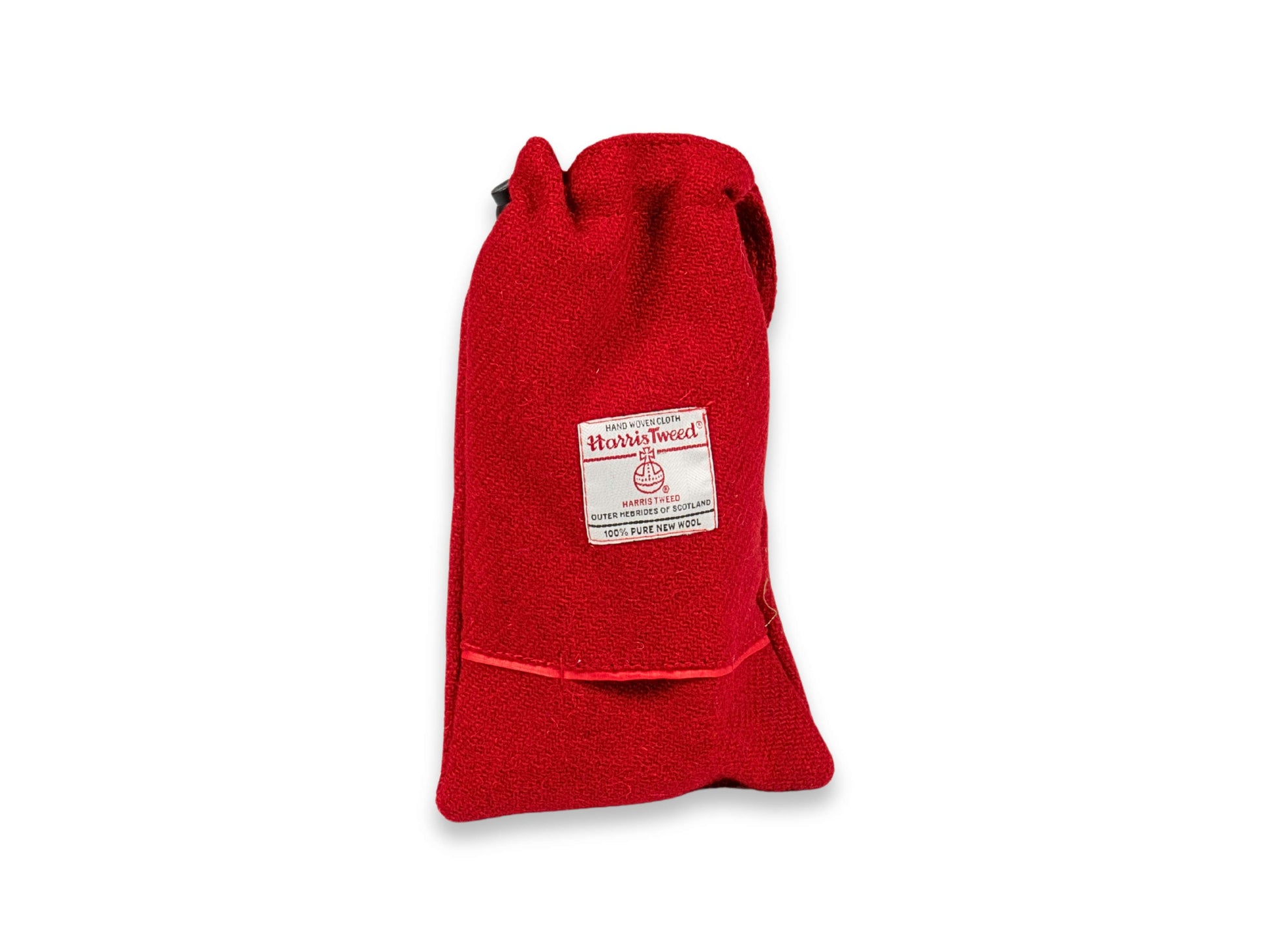 Simply Red Harris Tweed dog treat bag with built-in poop bag dispenser