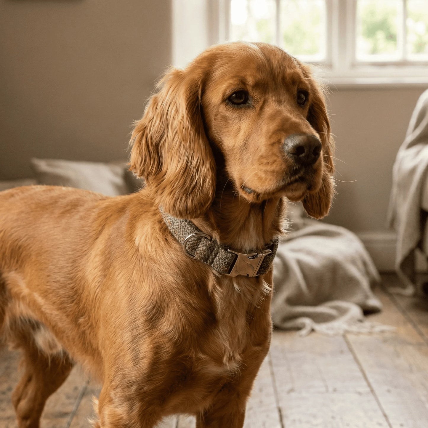 Extra Wide 38mm - Totally Traditional Harris Tweed Dog Collar
