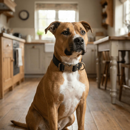 Black Waterproof Biothane Metal Clasp Dog Collar