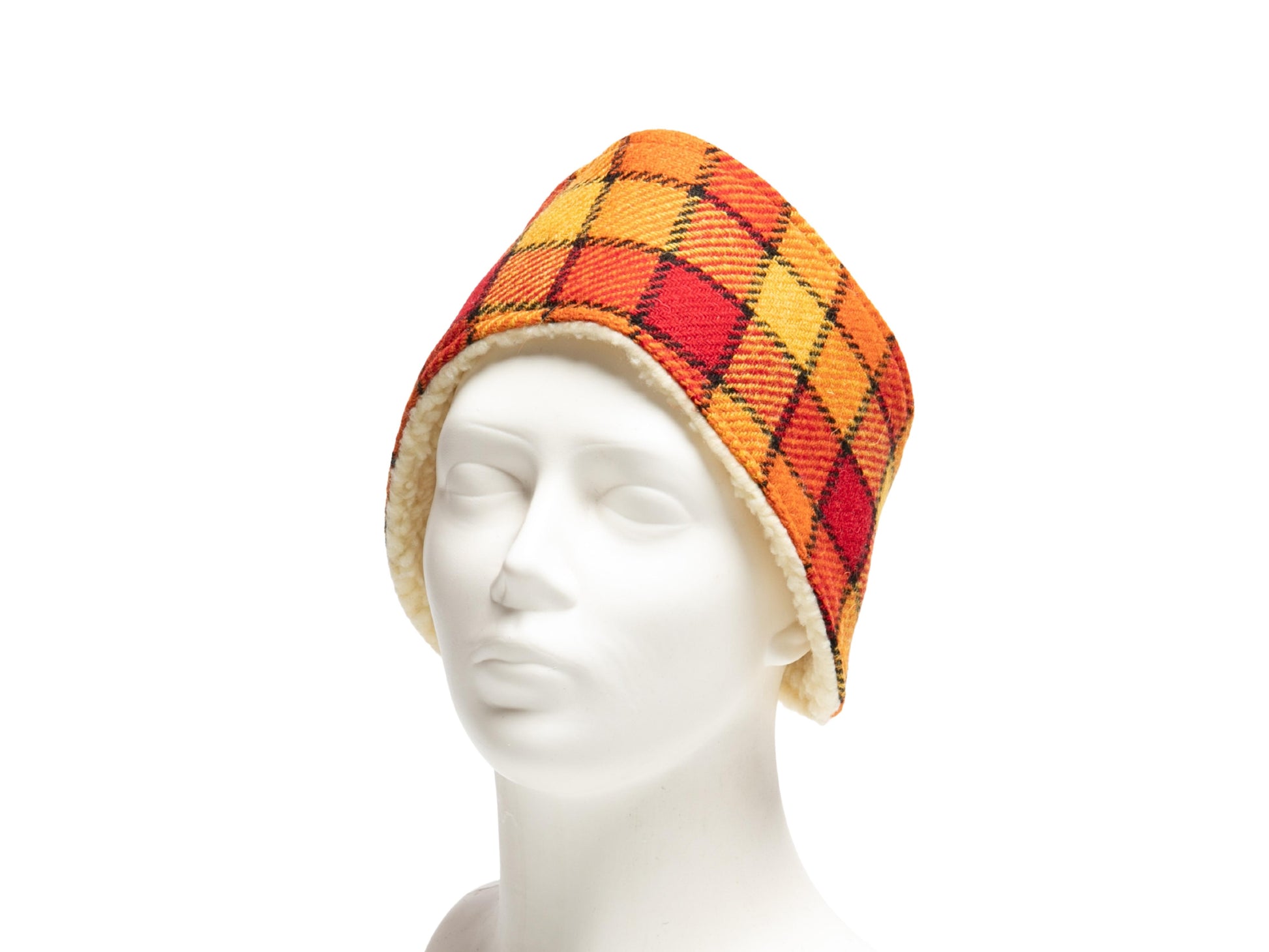 Sunset check Harris Tweed ladies headband