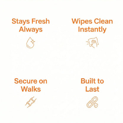 Tangerine Waterproof Biothane Metal Clasp Dog Collar