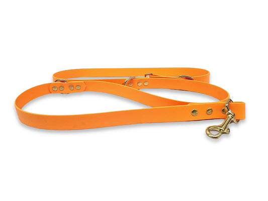 Tangerine Dog Training Lead – Adjustable Waterproof Leash for Control