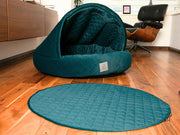 teal dog bed blanket dog mat