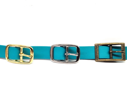 Teal Waterproof Biothane Buckle Dog Collar