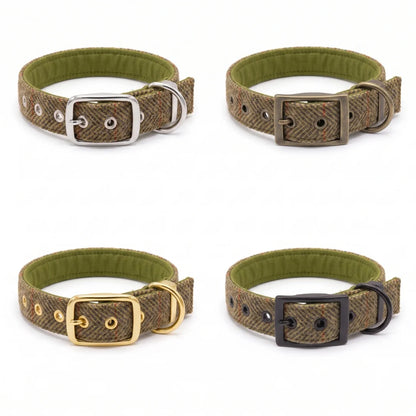 Totally Traditional Herringbone - Buckle Fastening Luxury Harris Tweed Dog Collar