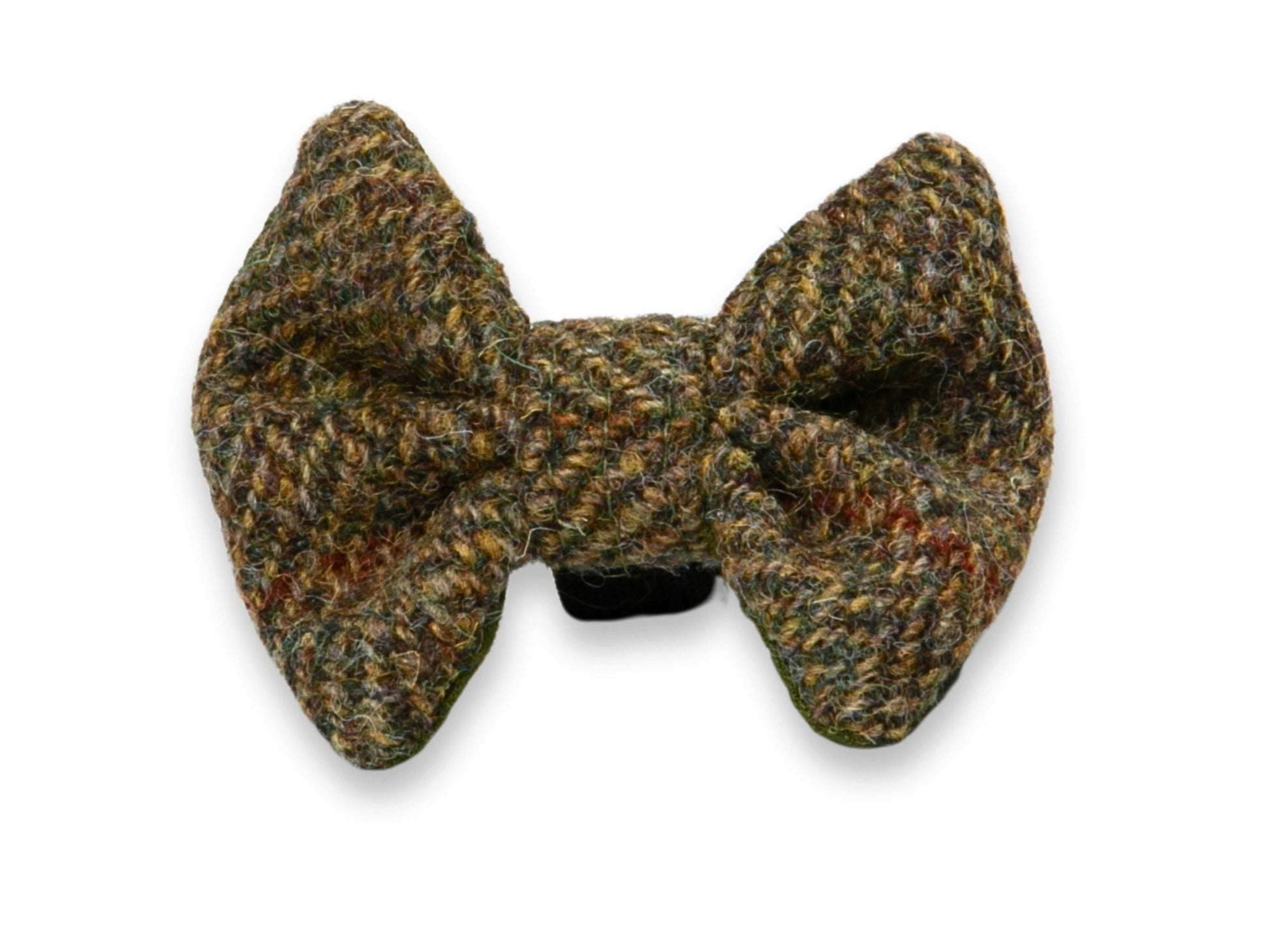 Traditional herringbone Harris Tweed dog bow tie – handmade and timeless