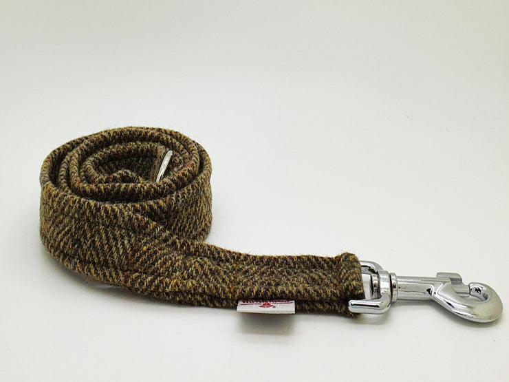 Collared Creatures Totally Traditional Herringbone Luxury Harris Tweed Dog Lead