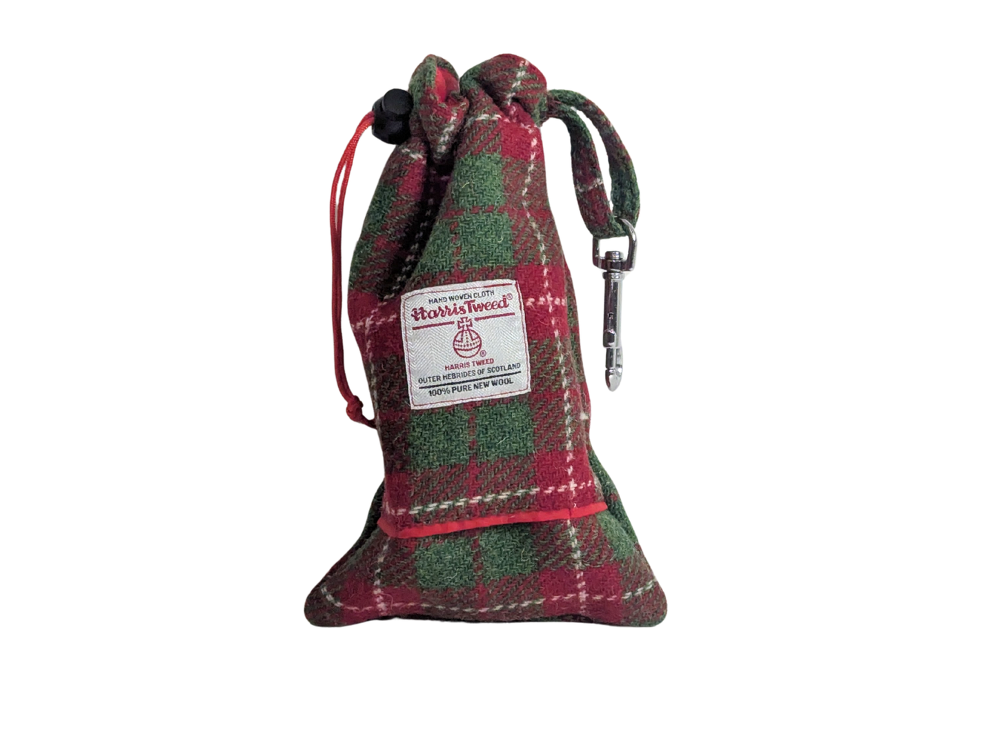 Christmas Check Harris Tweed Dog Collar