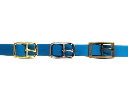 Turquoise & Teal Multicolour Waterproof Biothane Buckle Dog Collar