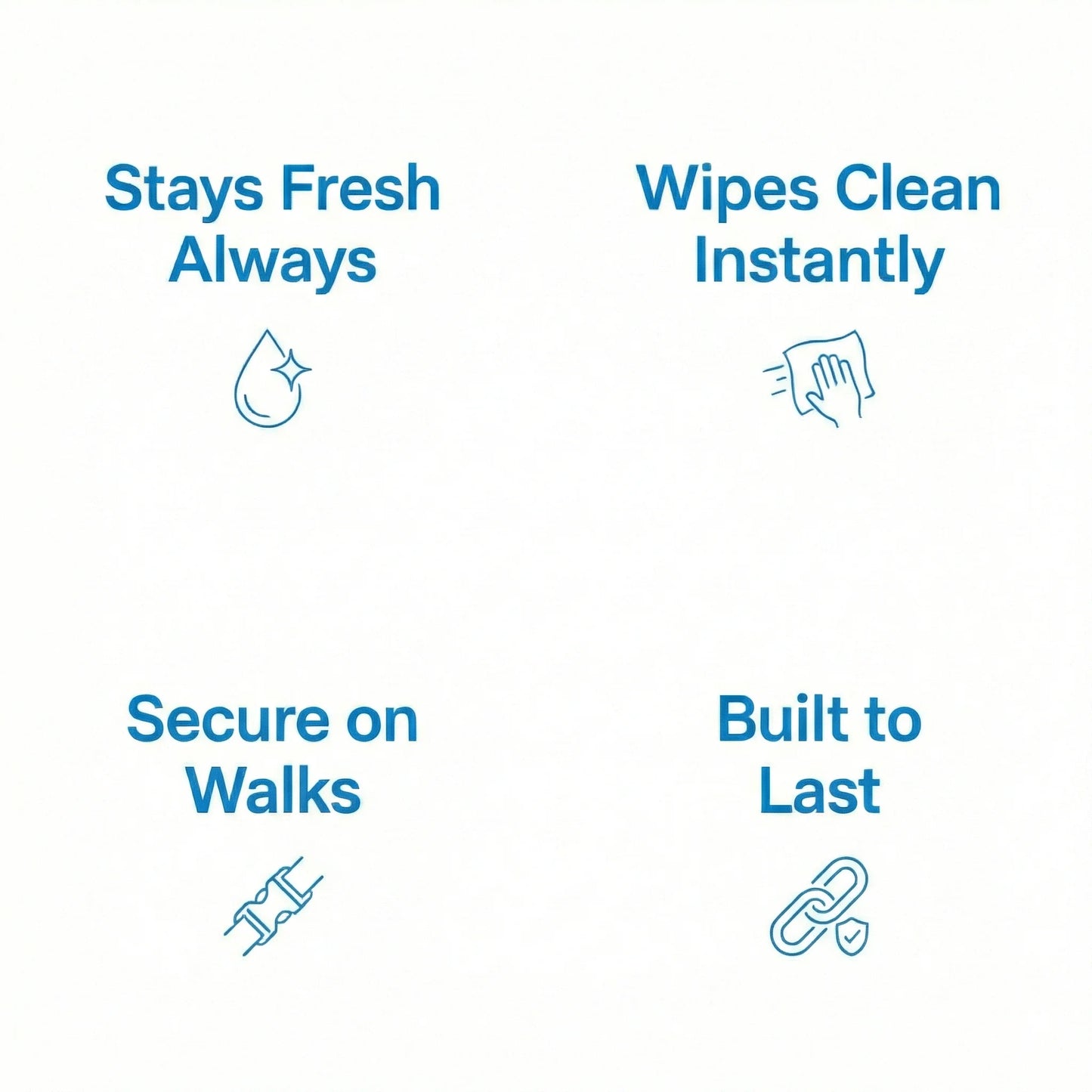 Turquoise Waterproof Biothane Metal Clasp Dog Collar