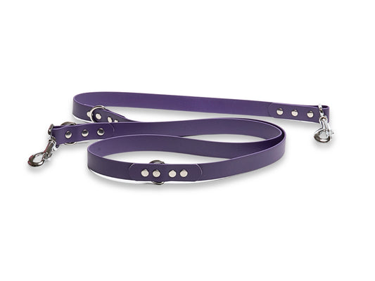 Violet Biothane Dog Lead – Waterproof, Wipe-Clean & Handmade in UK