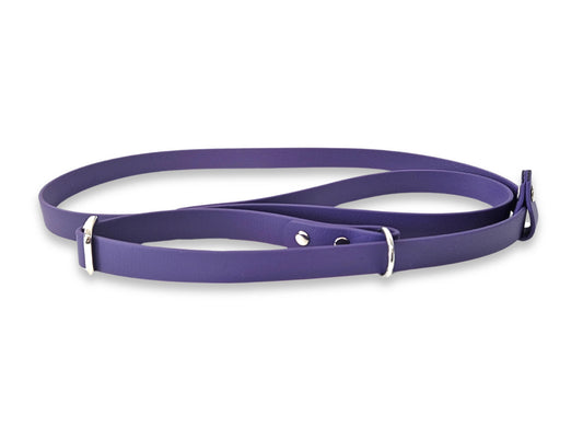 Violet waterproof Biothane dog slip lead, handmade in the UK and easy to clean